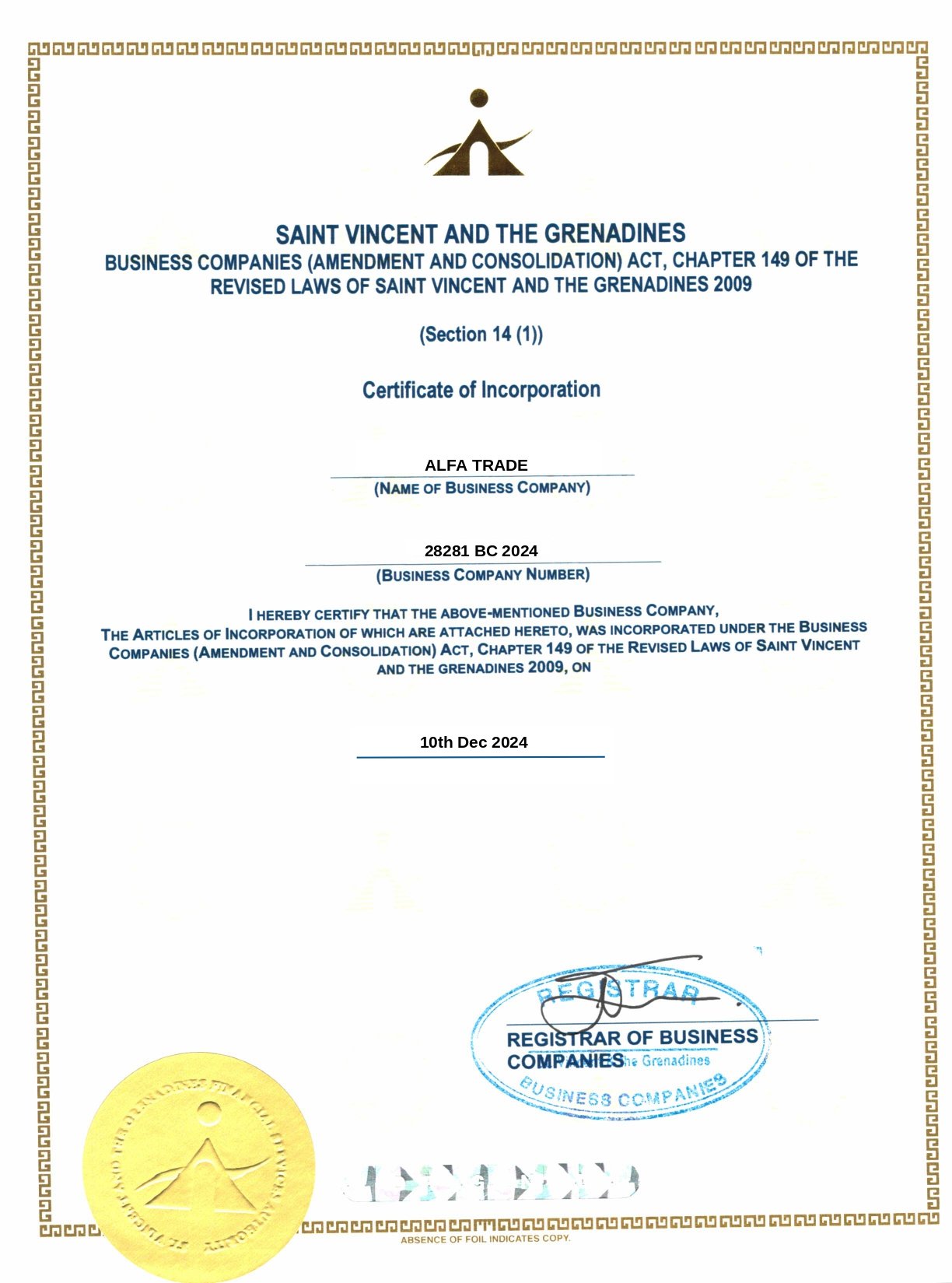 ST-Certificate